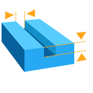 Minimum engraved detail diagram