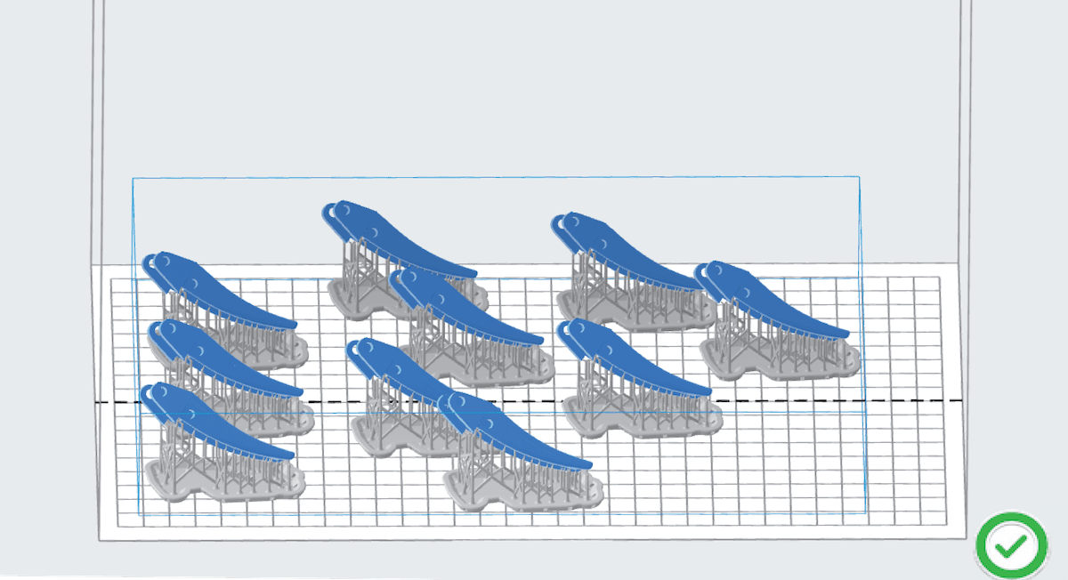 Correct diagonal model array