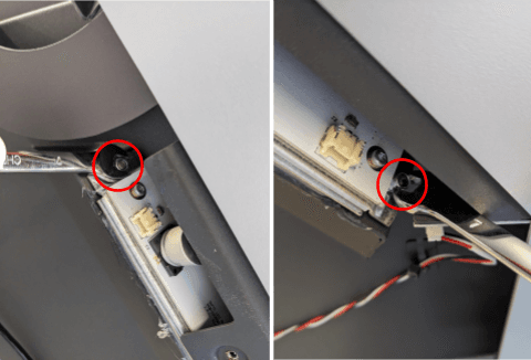 Remove the Left LED Board