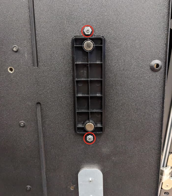 Step 3: Remove the interlock magnet assembly
