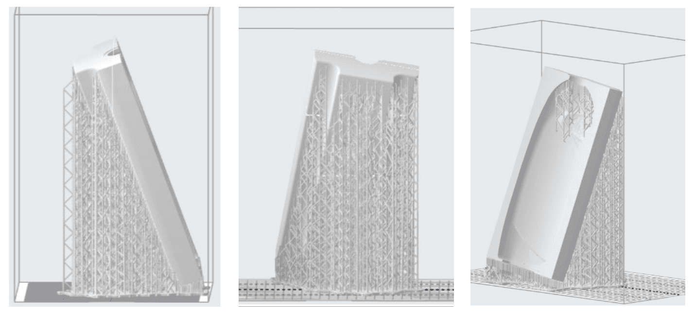 A mold half in PreForm print preparation software