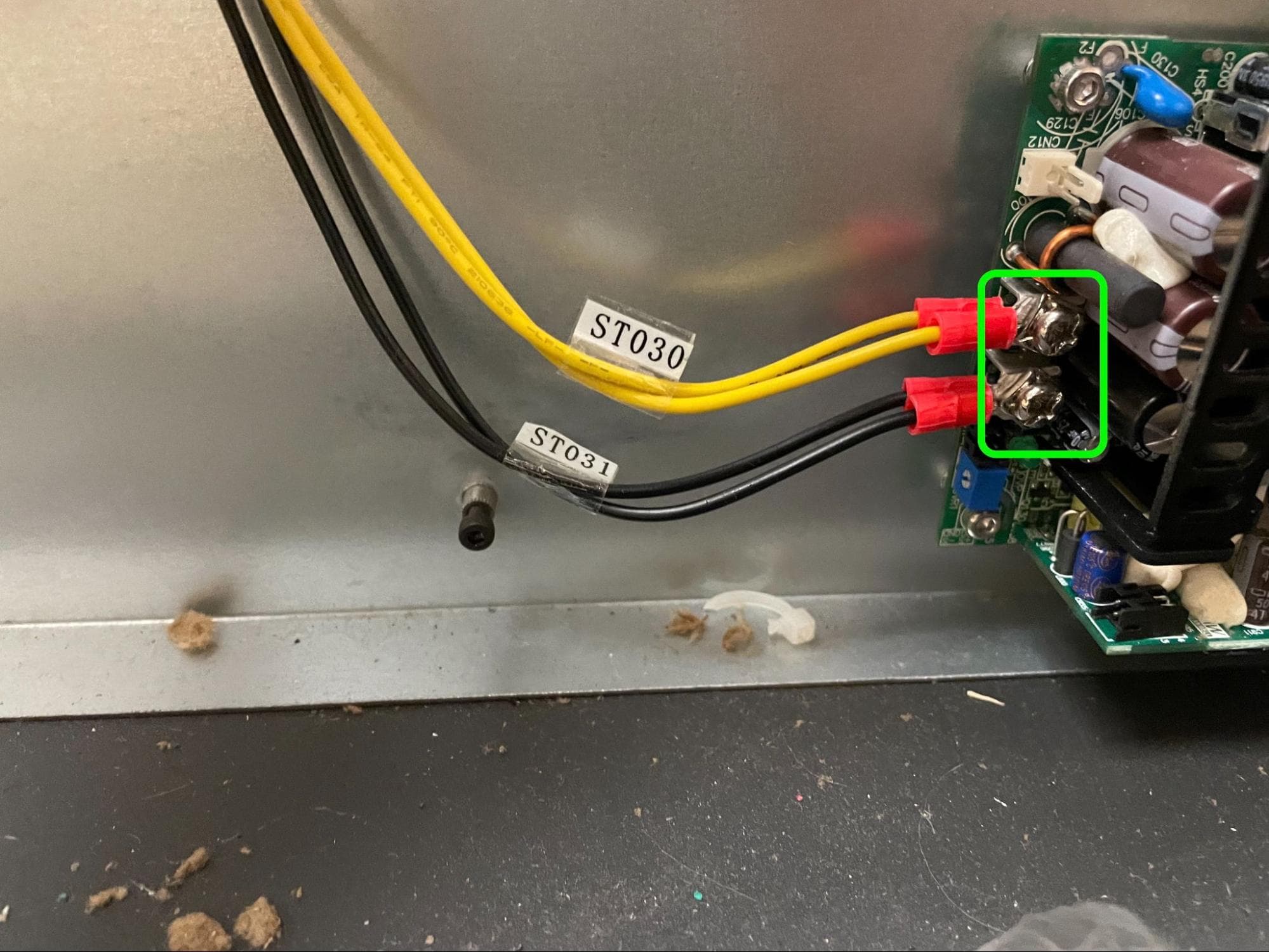 Remove the original power supply