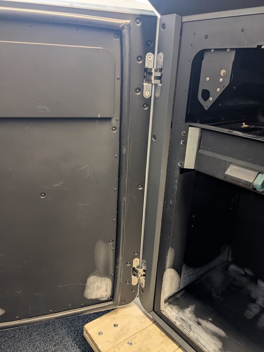 Step 1: Open the print enclosure door