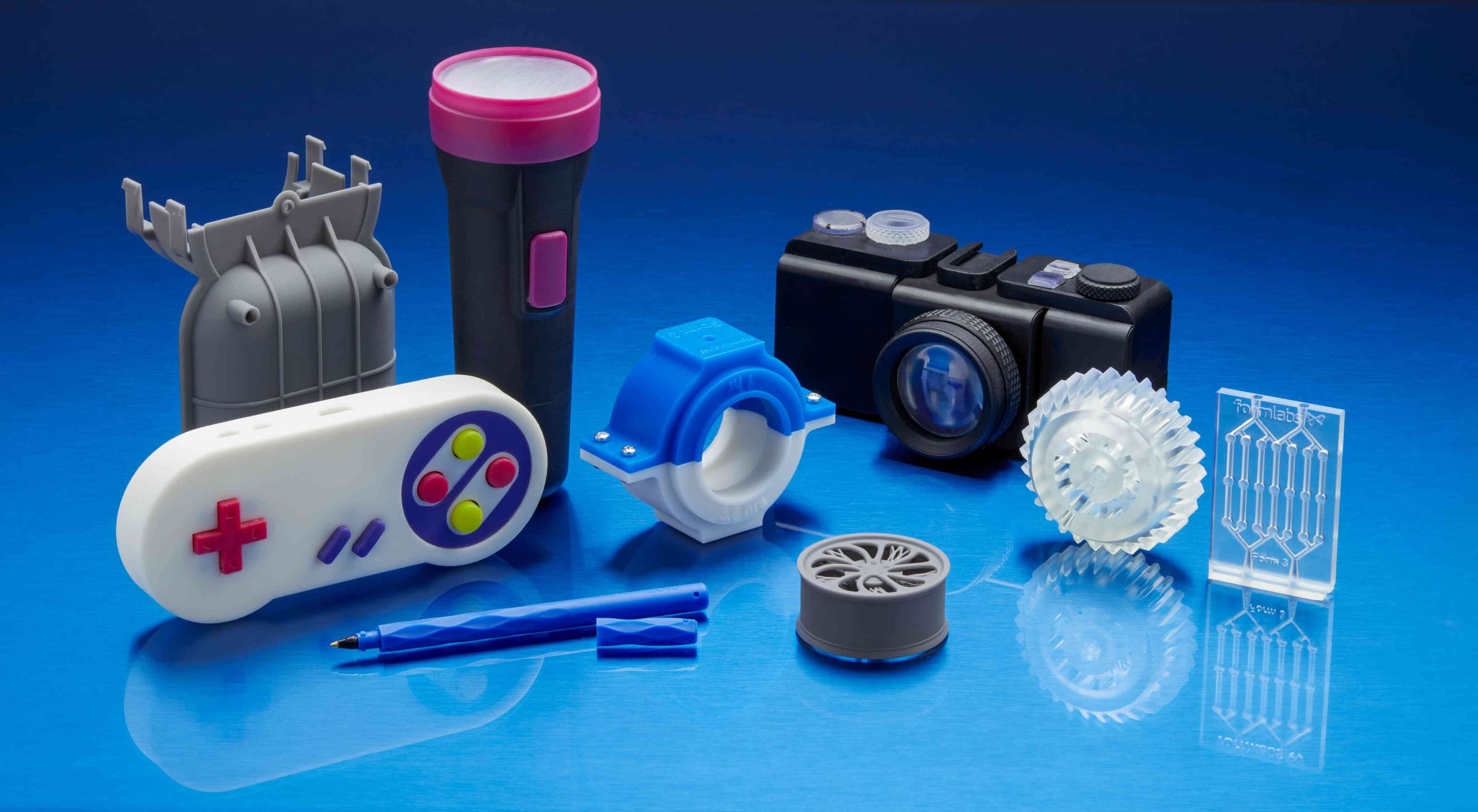 3D printed colorful computer game controller