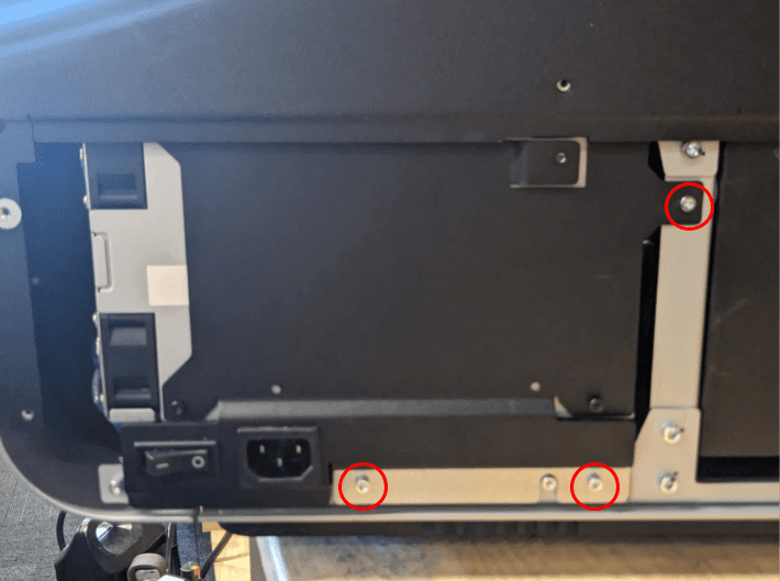 Mount and secure the power supply assembly.