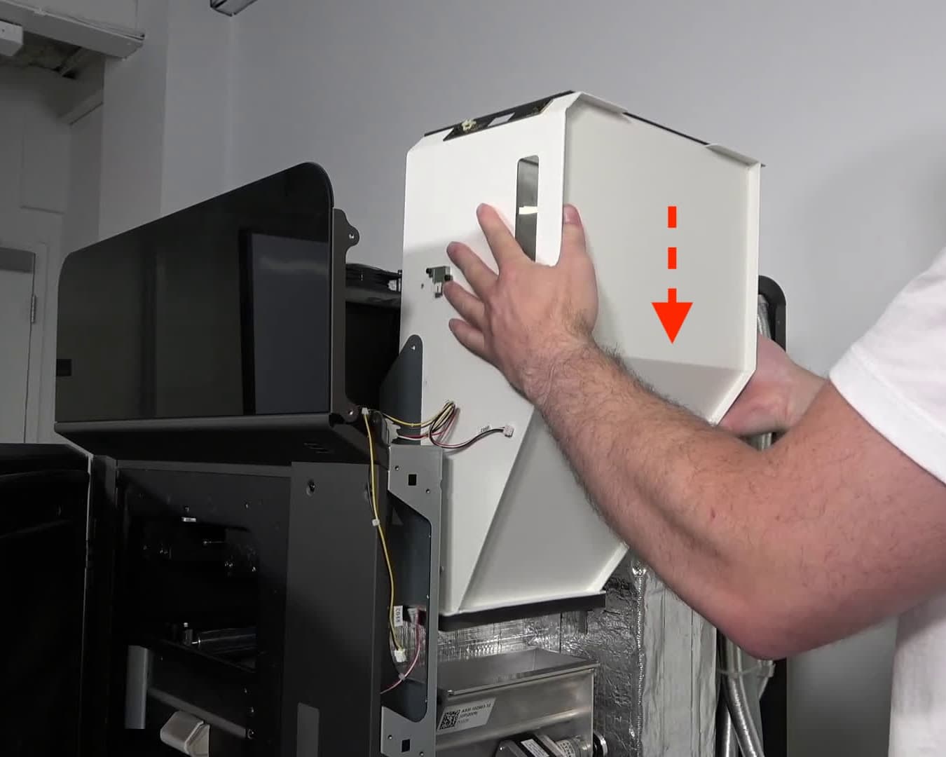 Replace the hopper