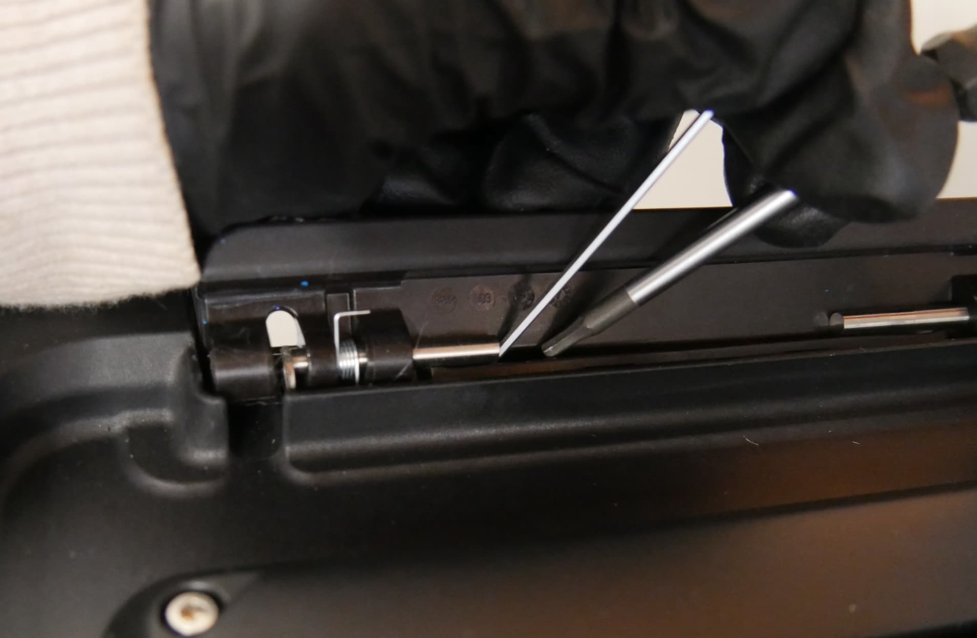 Install the pin