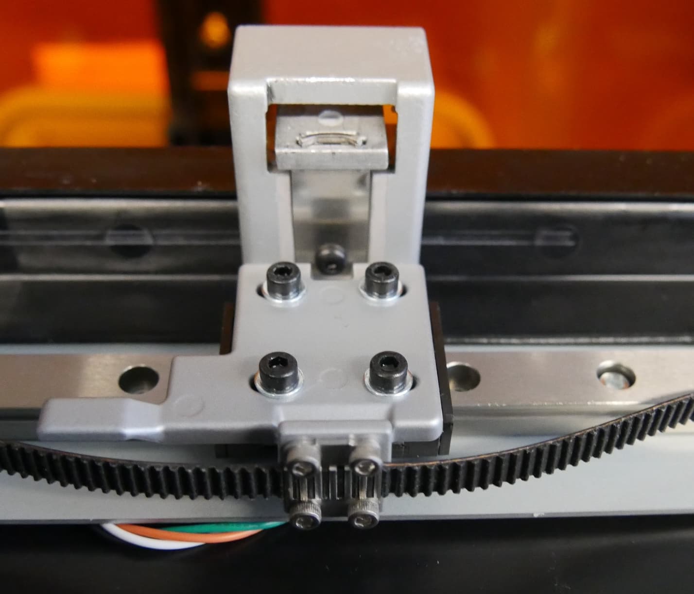 Step 7: Align the replacement mixer drive belt