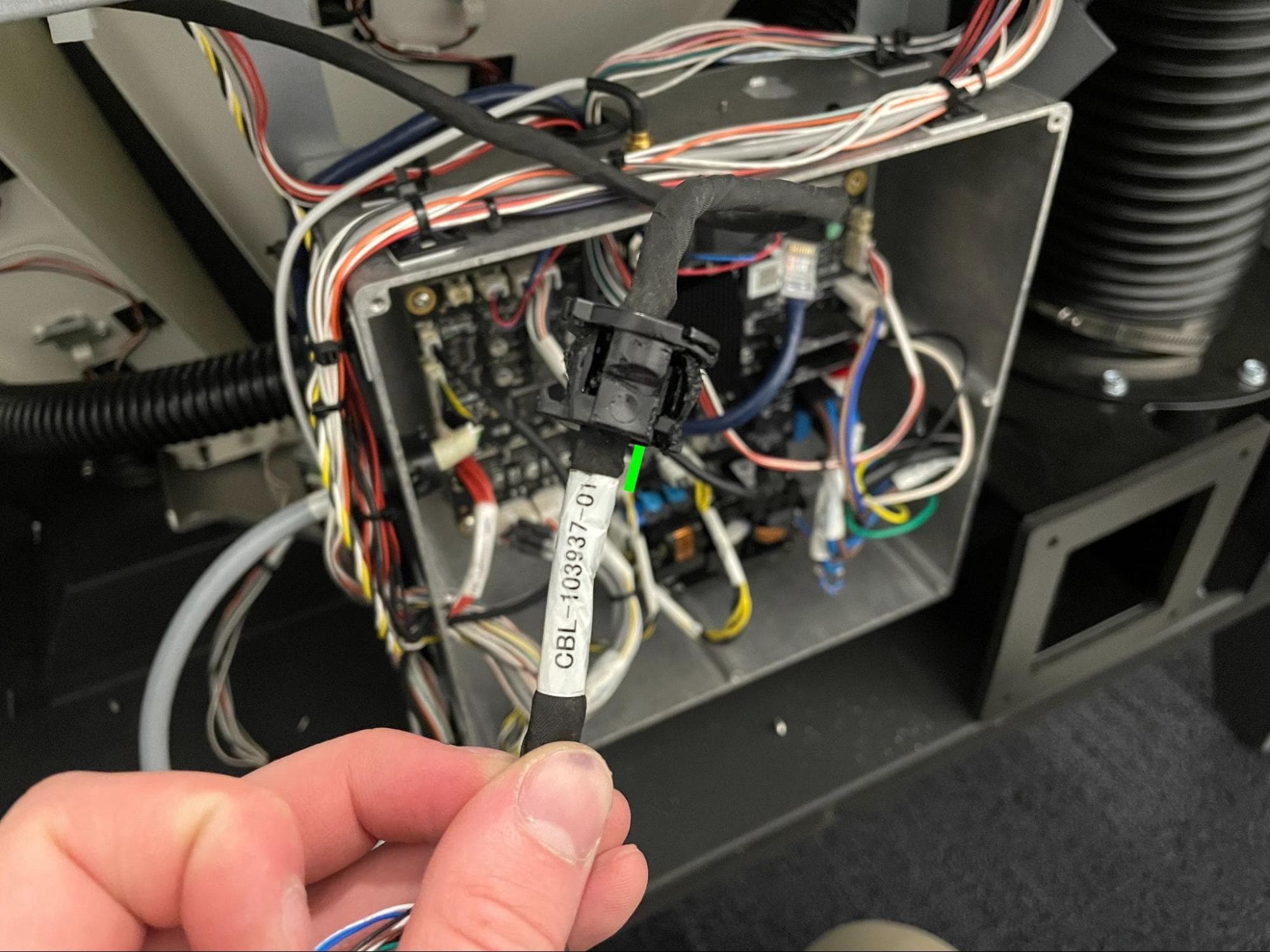 Install the new wire harness