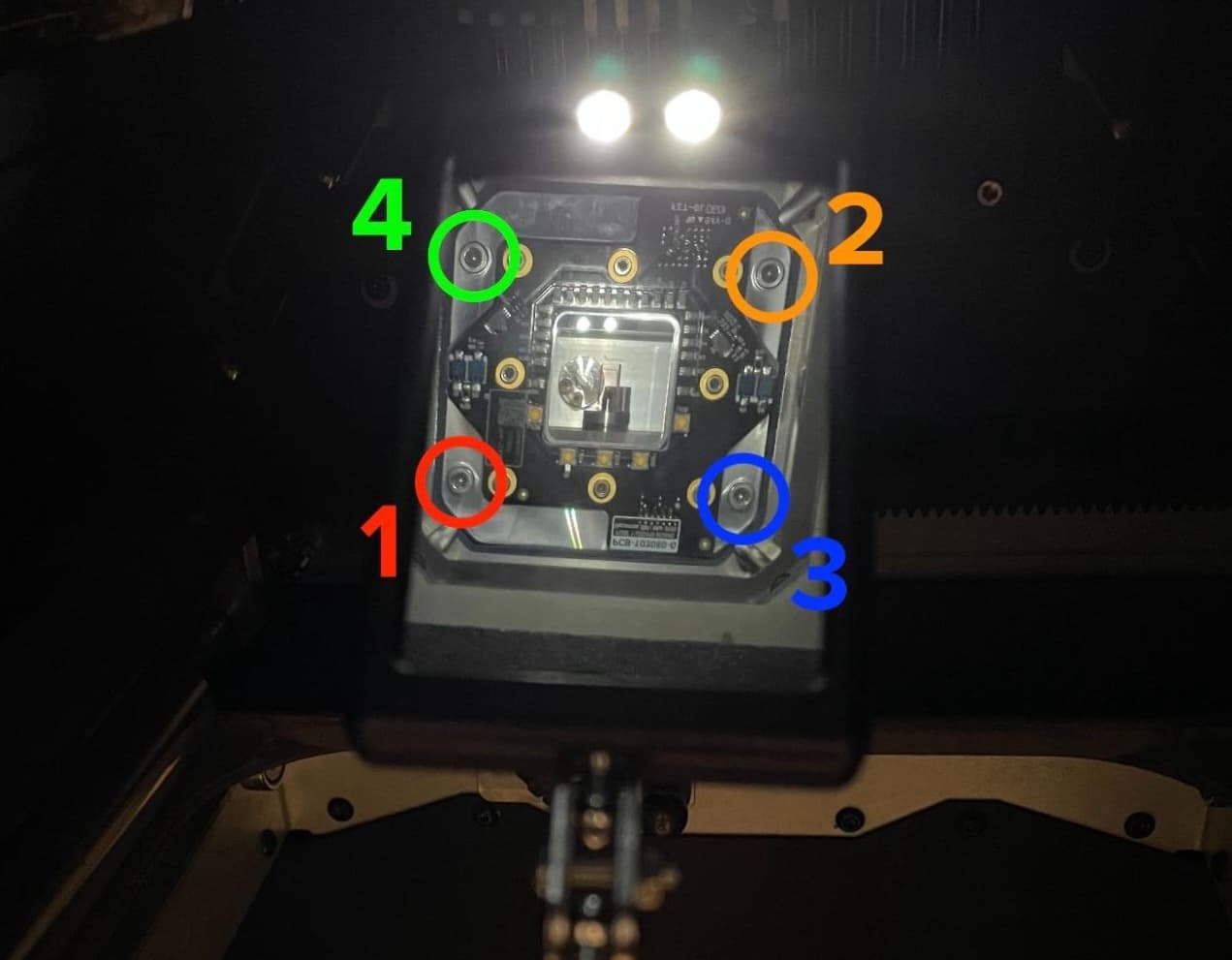 Install the new upper laser window