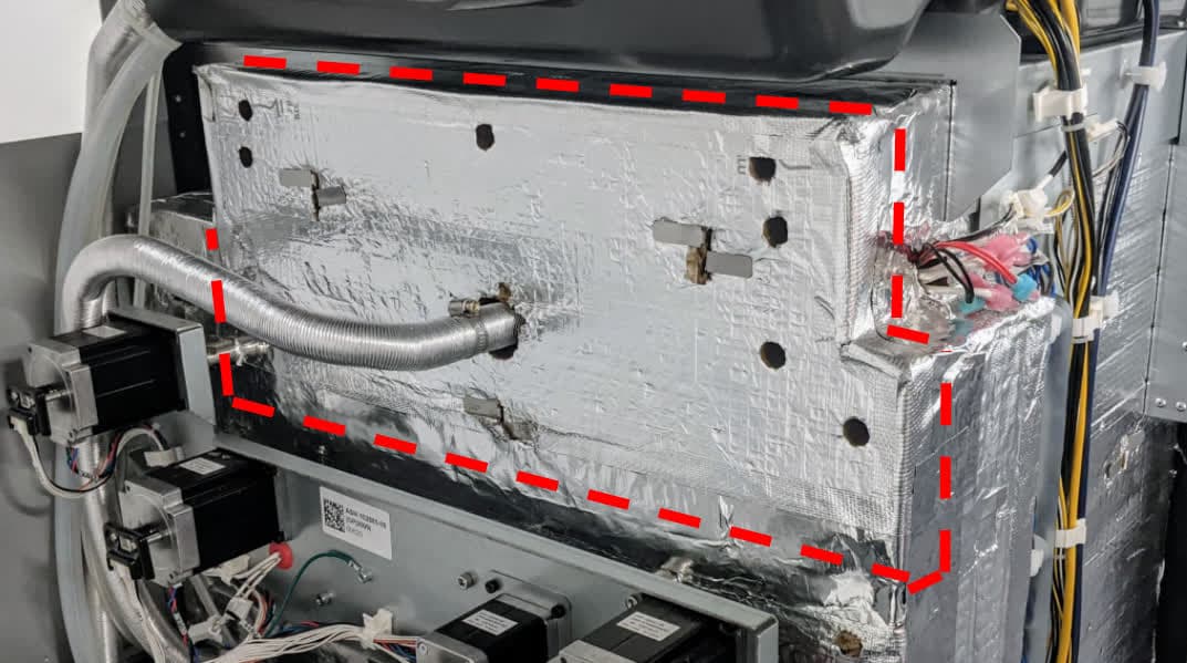 Remove the insulation and inner rear panels