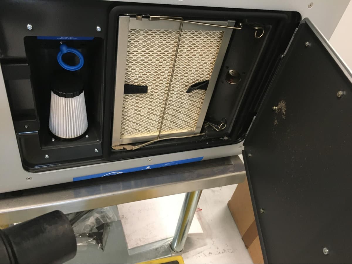 The Fuse 1's filter cabinet