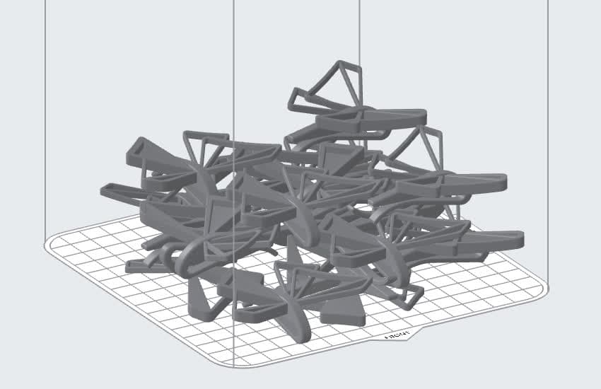 SLS print file with no colors applied to models