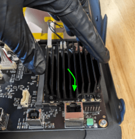 Install the replacement SOM