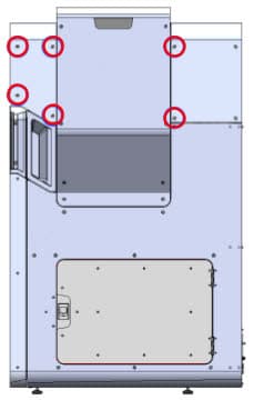 Remove the top enclosure panel