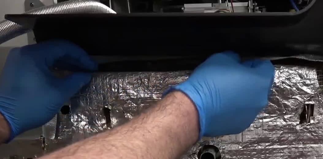 Remove the insulation and inner rear panels