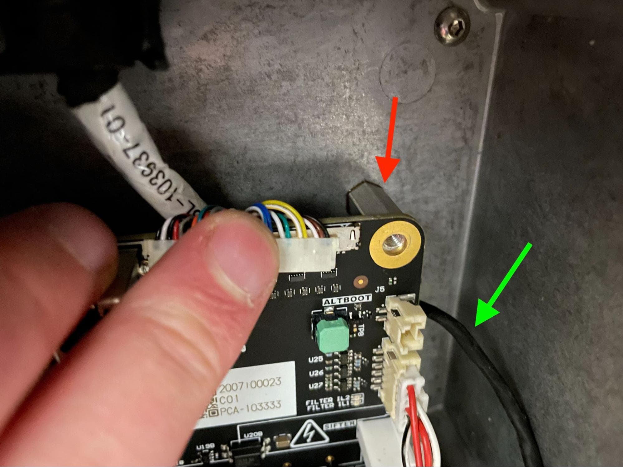 Install the new wire harness