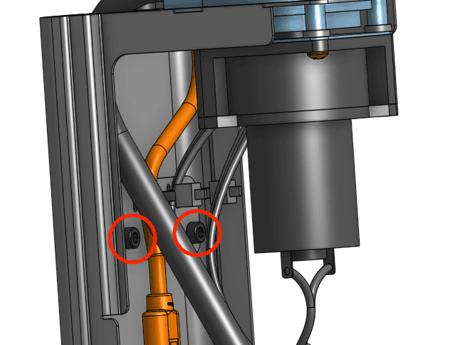 Remove the mounting plate screws