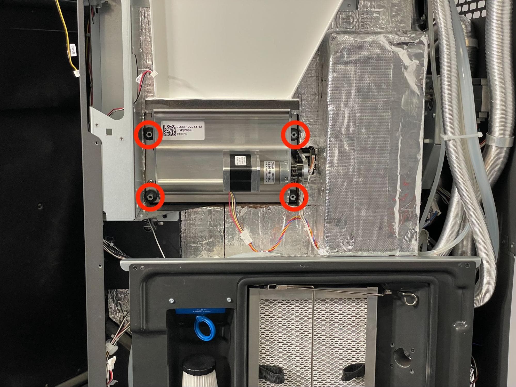 Remove the original doser assembly