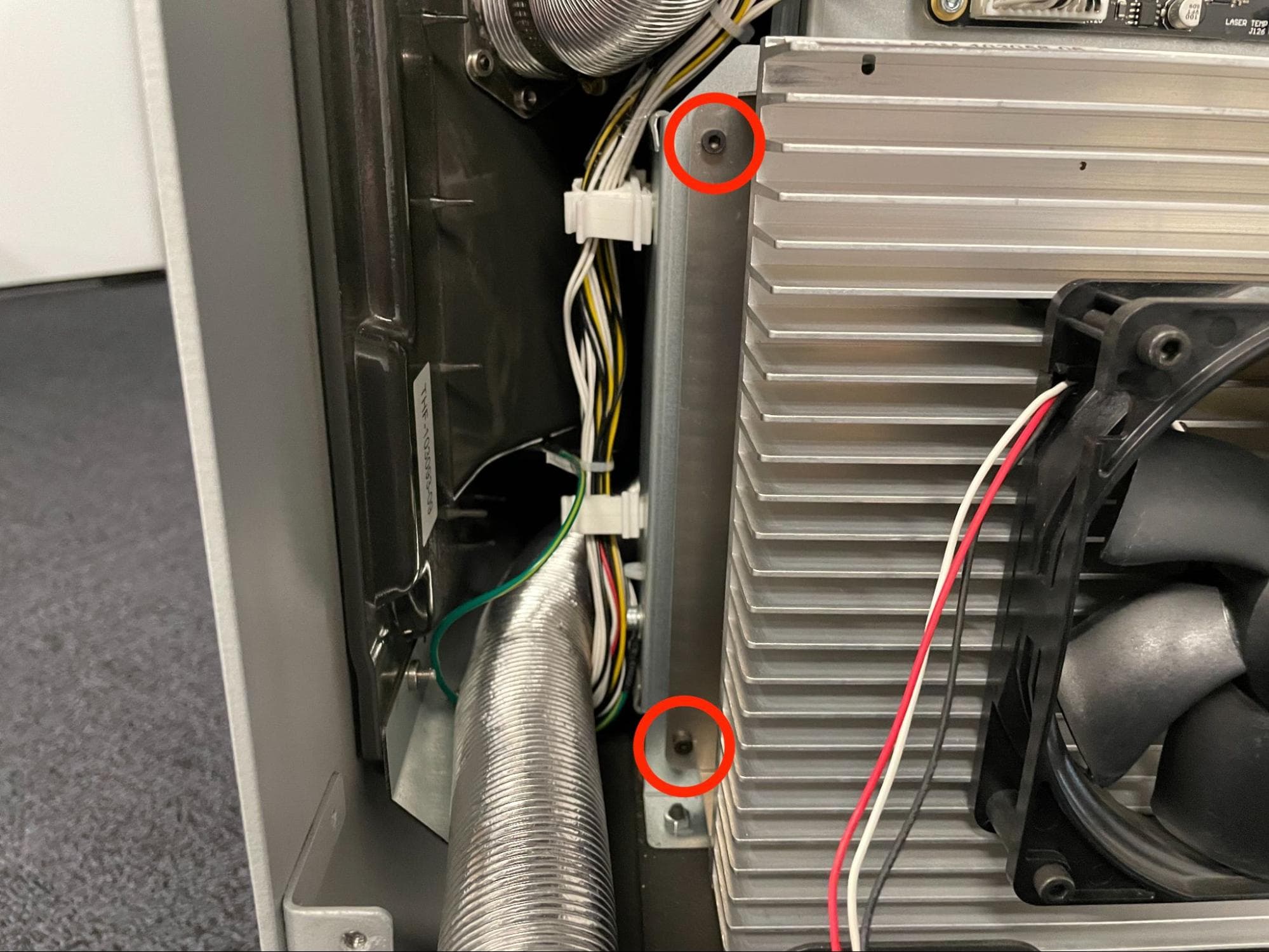 Remove the original laser assembly