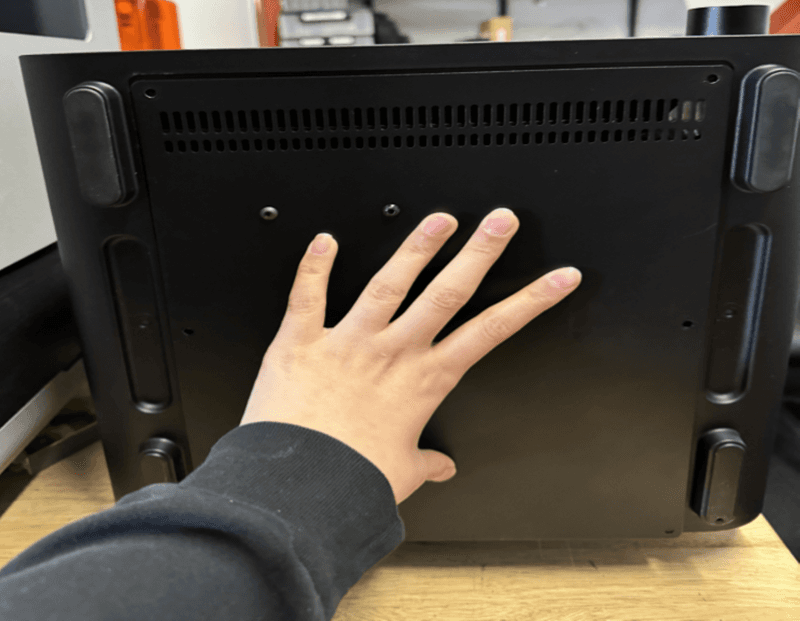 Reinstall the bottom access panel