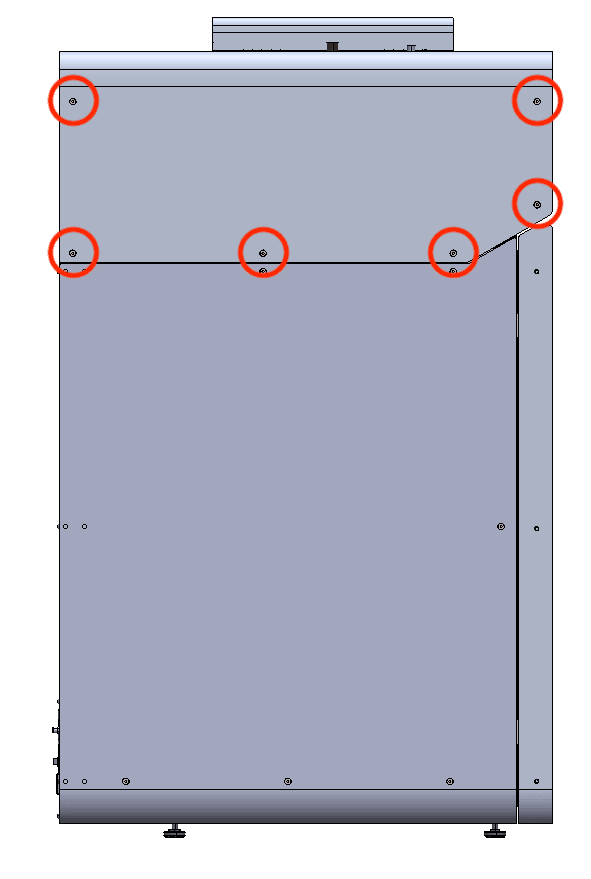 Remove the top enclosure panel