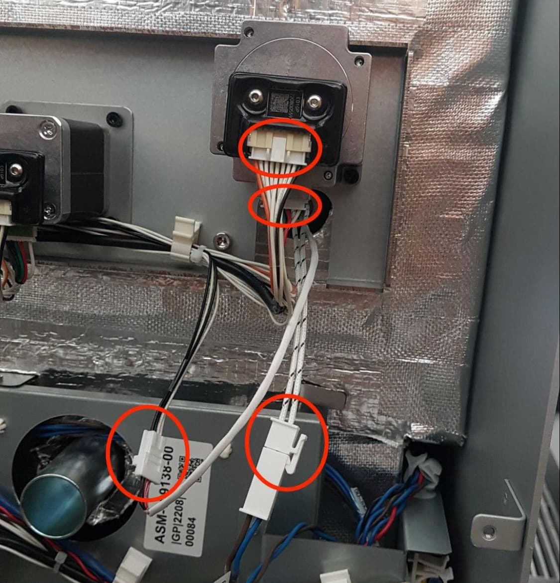 RTD oder Heizelement der Pufferwanne entfernen