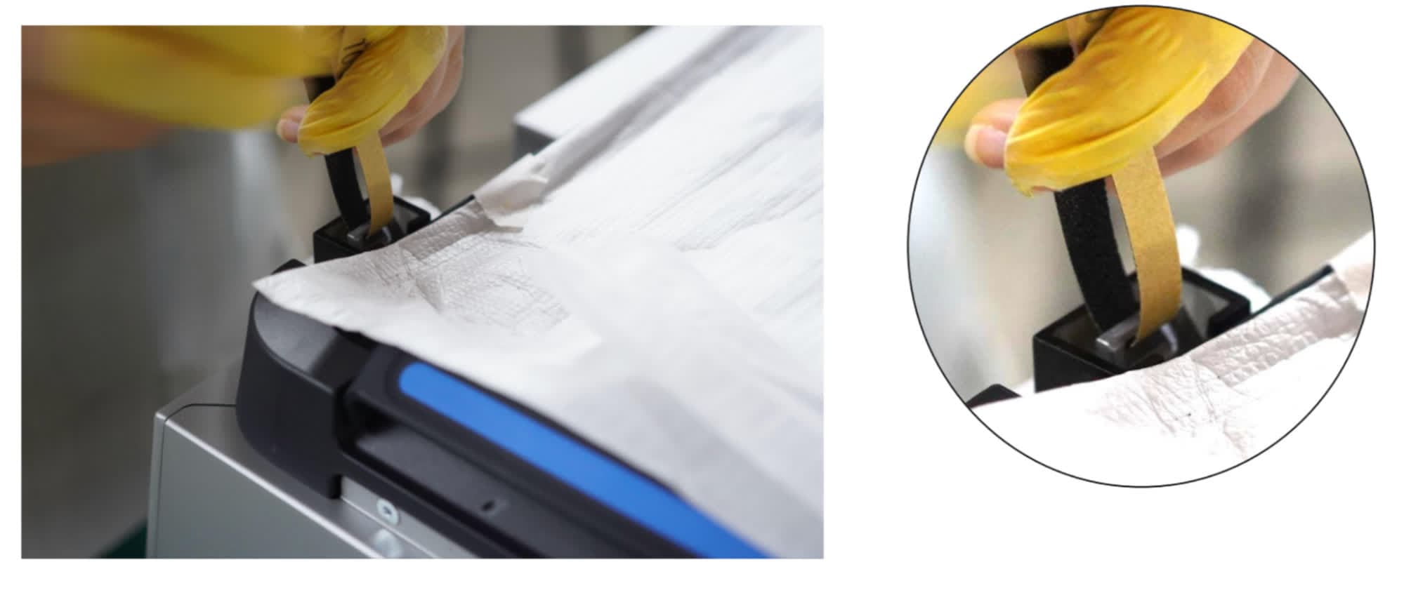 Step 1: Loop sandpaper
