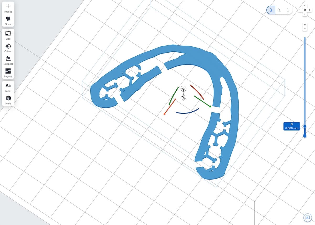 A model hollowed using Scan to Model