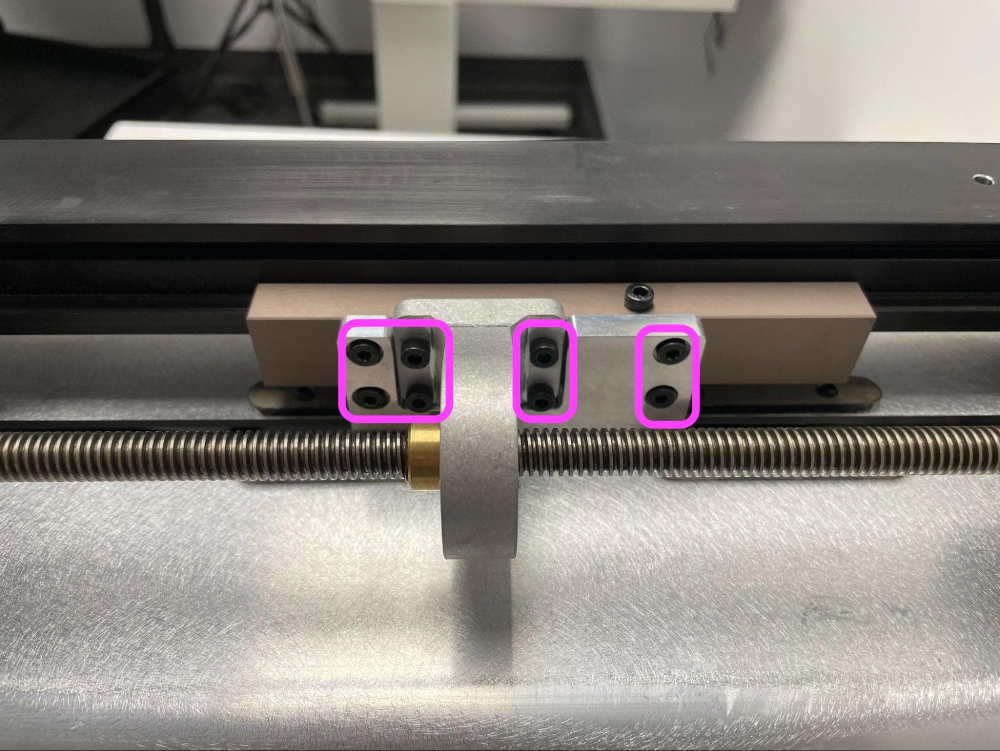 Check the carriage screws