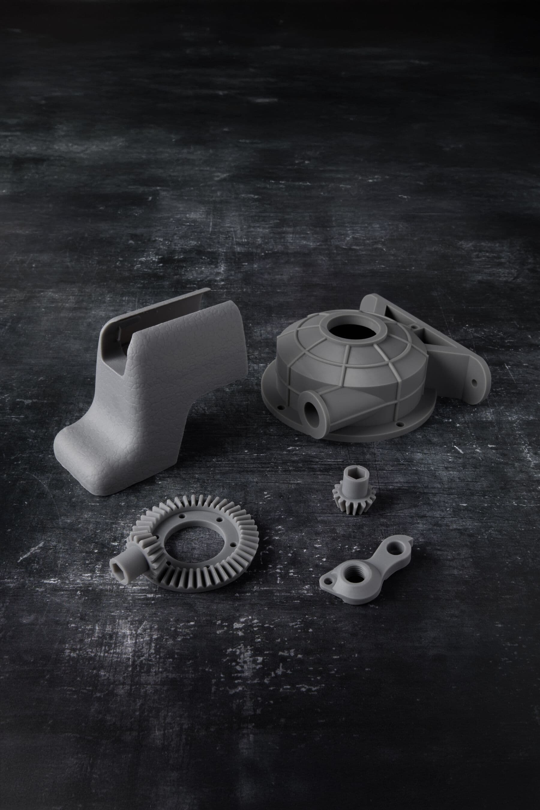 Parts 3D printed with Grey Resin