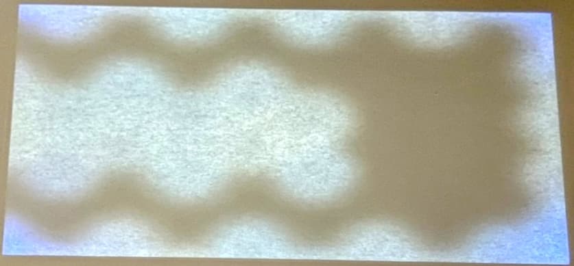 A Form 4 printer showing signs of a failed Backlight Unit