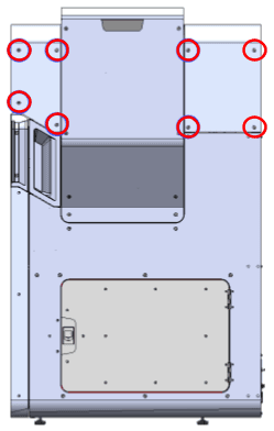 Remove the top enclosure panel