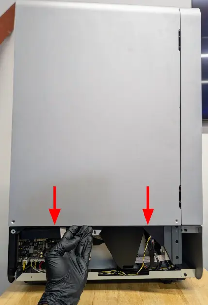 Mount the upper left panel.
