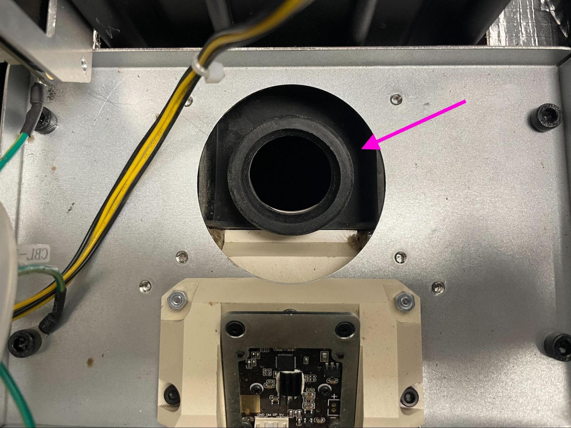 Remove the IR Sensor Flow Body