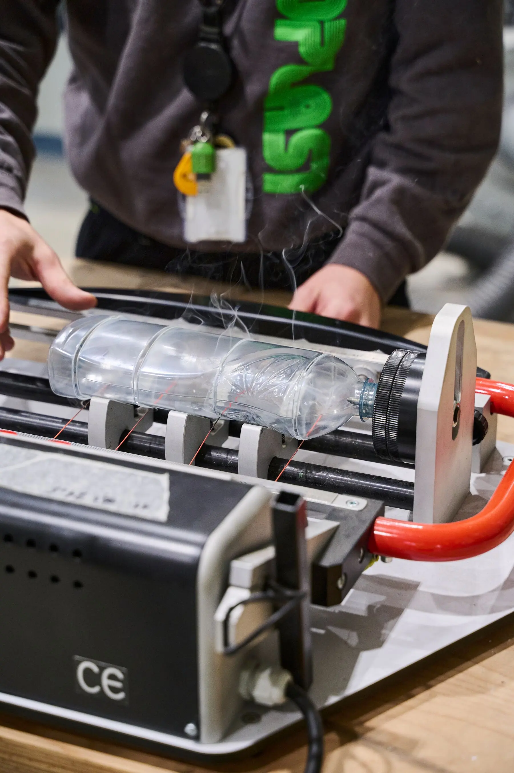 bottles produced with the 3D printed mold