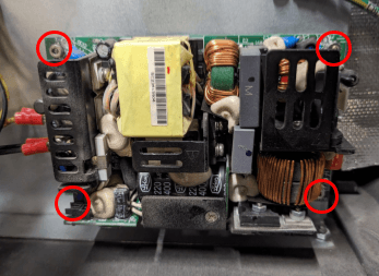 Remove the original power supply