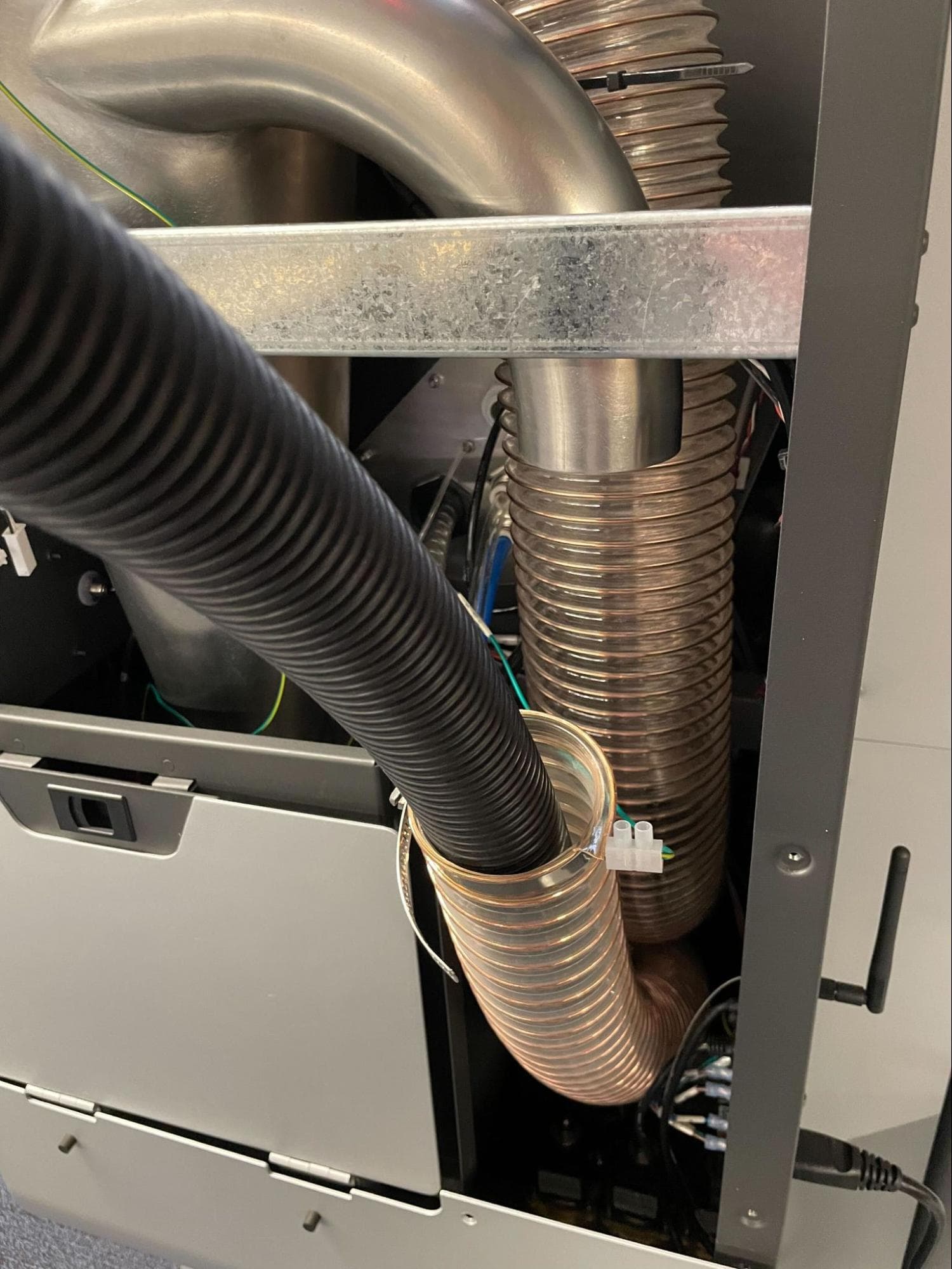 Step 2: Vacuum the inlet hose