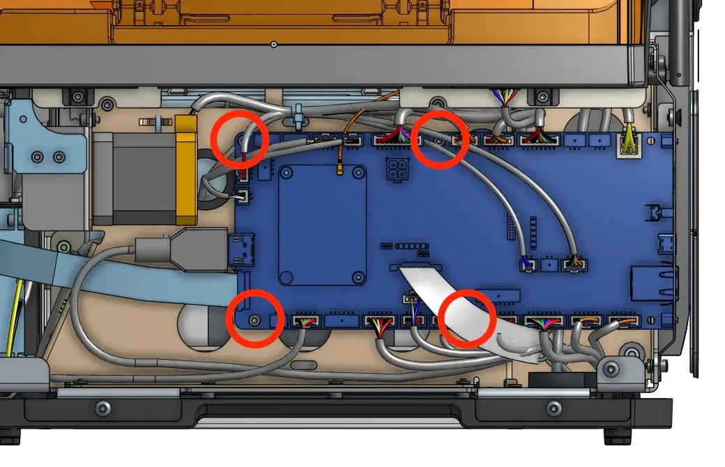 Step 3: Remove the motherboard mounting screws