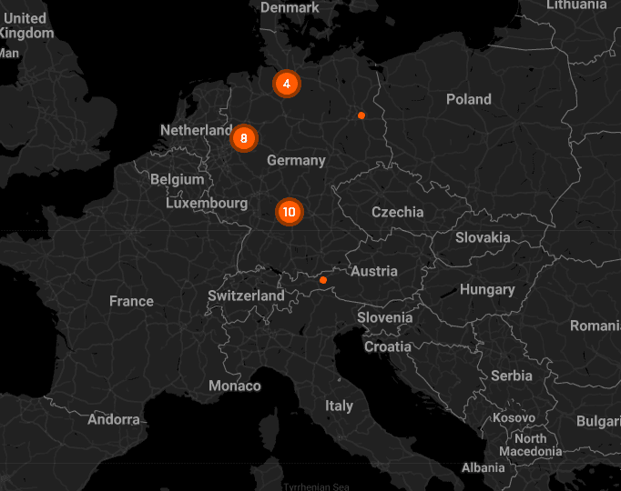 europe reseller map