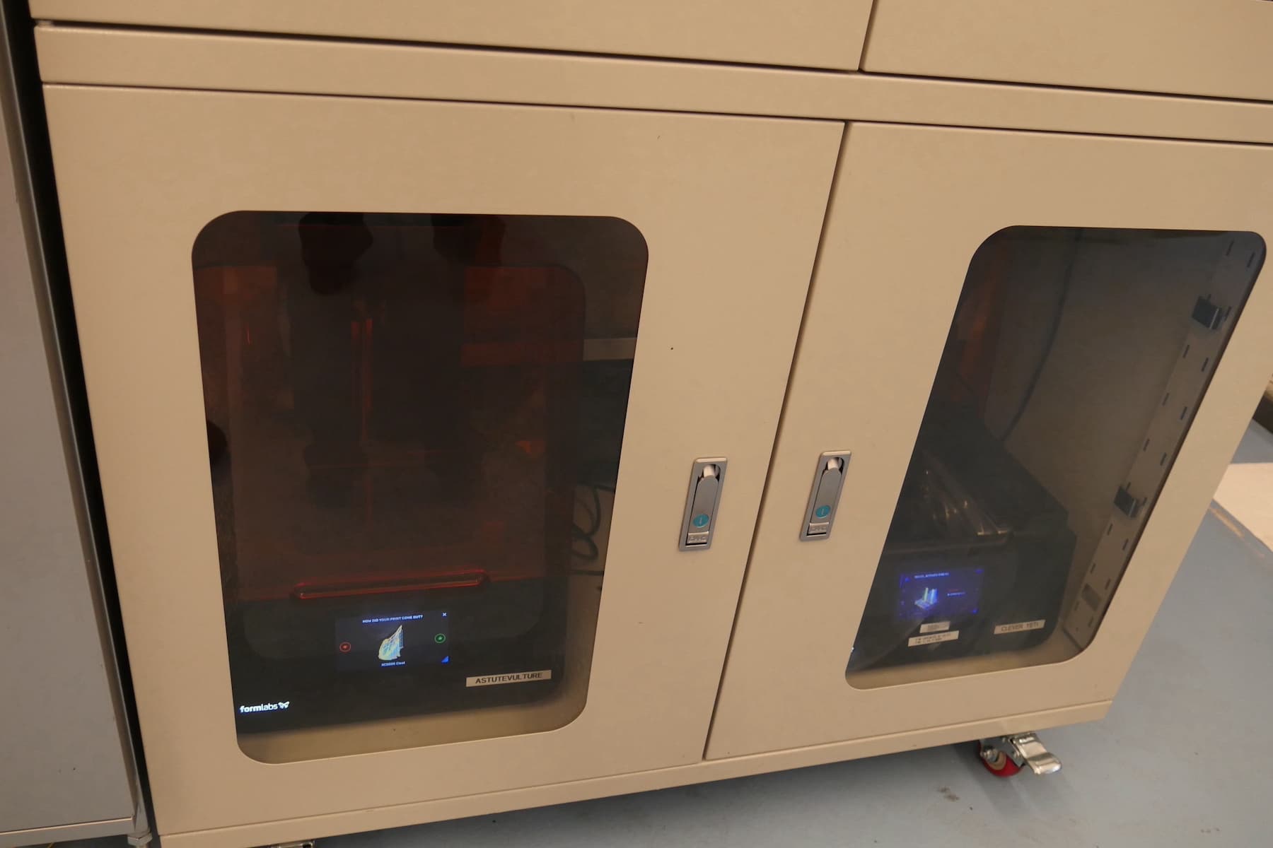 Printer inside dry cabinet