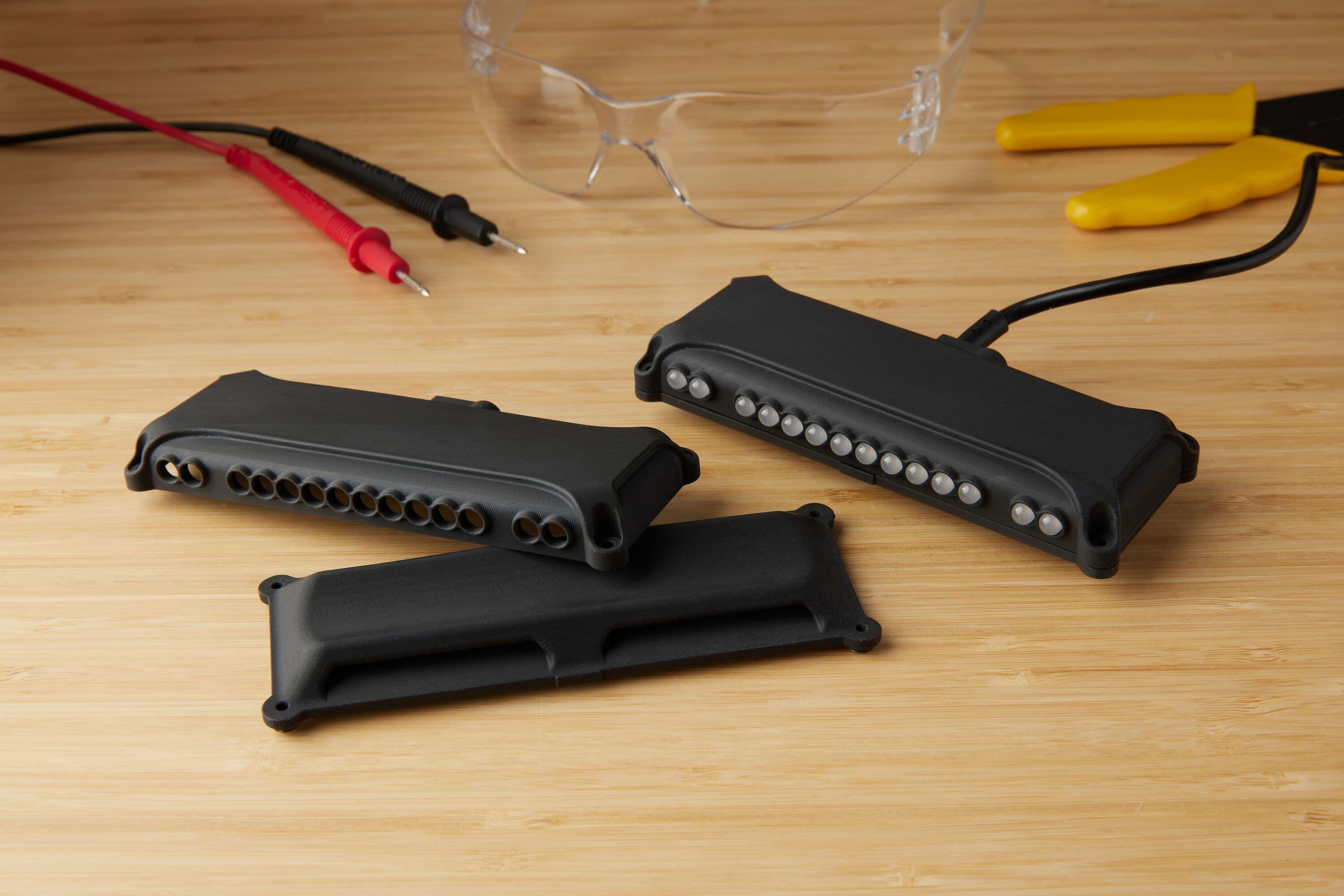 3D printed parts with Black Resin