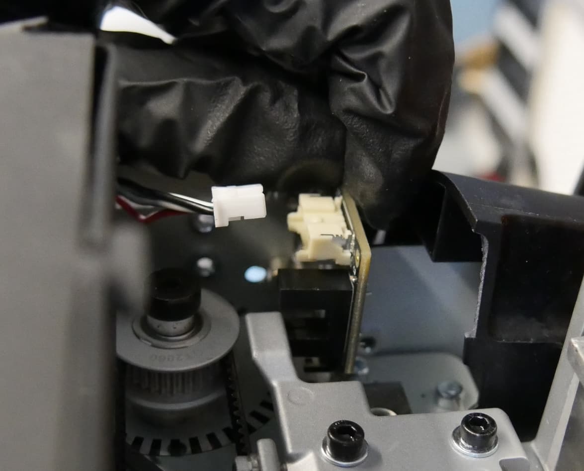 Step 1: Insert the new mixer encoder board