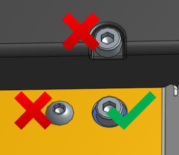 Form 4 Backlight Unit screws location 2
