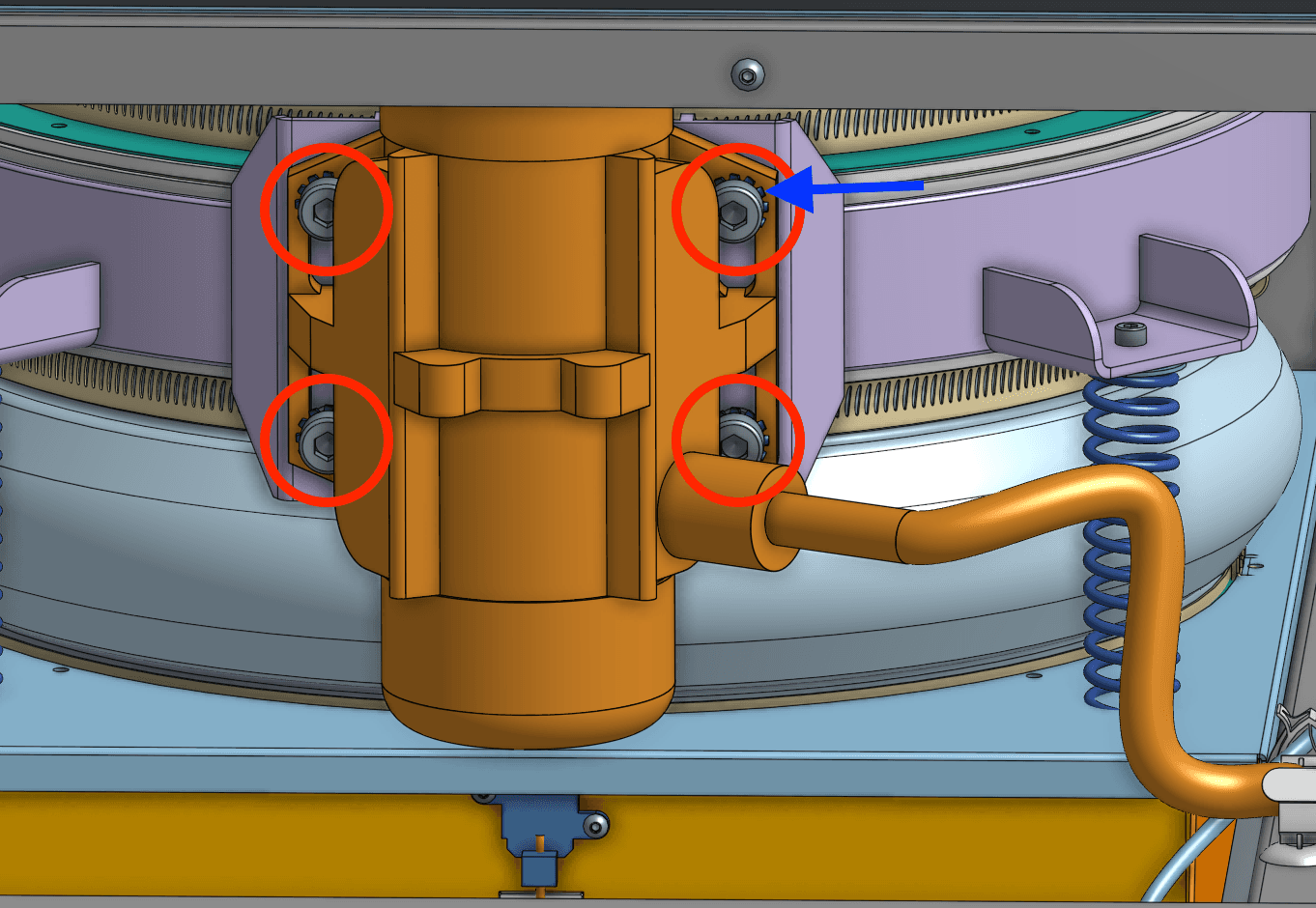 Detach the vibration motor
