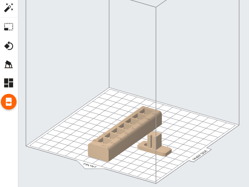 The test file opens the Fit Tuning Test as two separate parts within PreForm