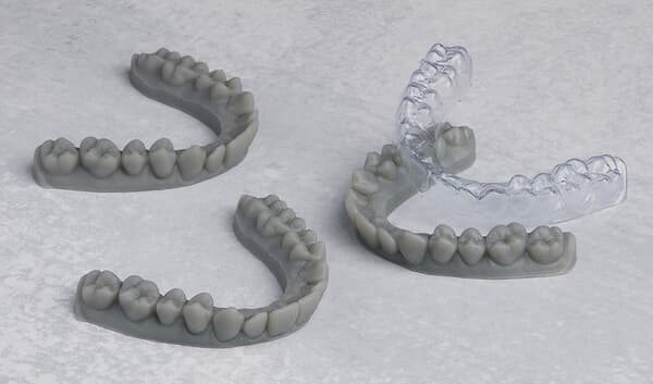 A diagnostic model printed in Grey Resin V5 on a Form 4 generation printer