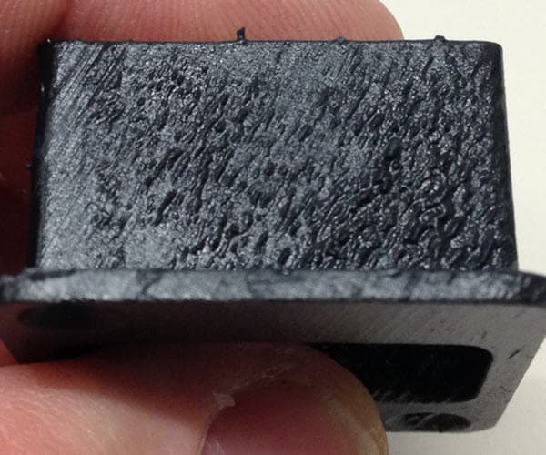 Rashing defect on a printed part