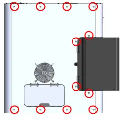 Remove the top enclosure panel
