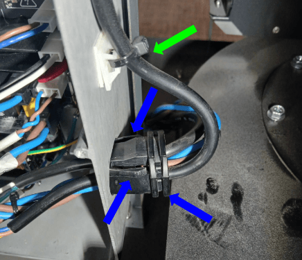 Step 4: Route the blower fan cable